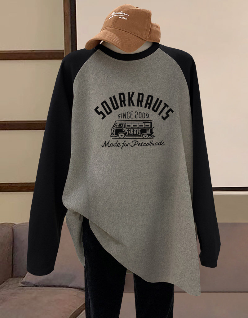 Pregnant Woman Parquet Honewear Long Sleeve T-Shirt Mid-Length Loose Casual Minima Fashion Thickened Blouses Undershirt Winter-Taobao