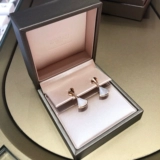 Bvlgari/Bulgari Divas 'Dream с алмазными серьгами маленькая юбка вентиляционное вентилятор 18 тыс. Серьги из розового золота