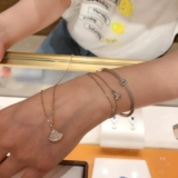 Bvlgari, ожерелье, золотая цепочка, подвеска, инкрустировано бриллиантами, 18 карат, розовое золото