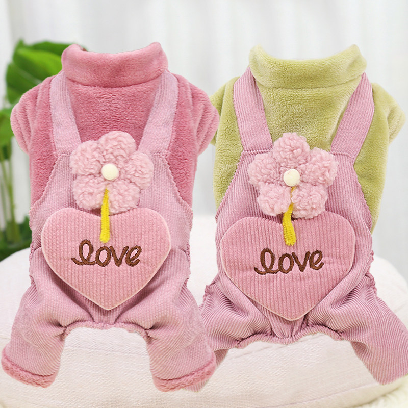 Dog clothes thicken autumn and winter pet small dog Teddy than Beau Beauty Beauty Doll Winter plus cotton clothes