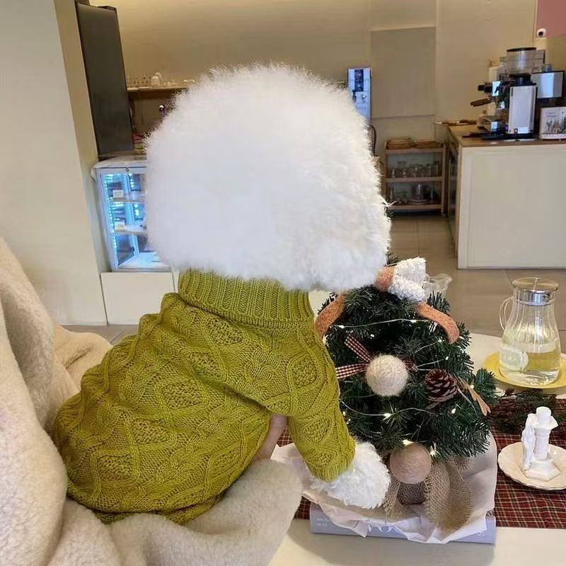 Round Neck Sweater Pet Dog Clothes Winter Sweater Teddy Bichon Pomeranian Schnauzer Small Dog Thickened Round Neck Sweater Pet Dog Clothes Winter Sweater Teddy Bichon Pomeranian Schnauzer Small Dog Thickened
