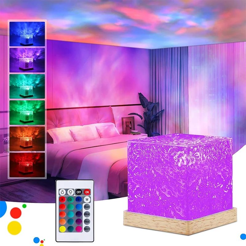 Ocean Wave Projector Light 16 Colors Midnight Aura Aurora Ocean Wave Projector Light 16 Colors Midnight Aura Aurora
