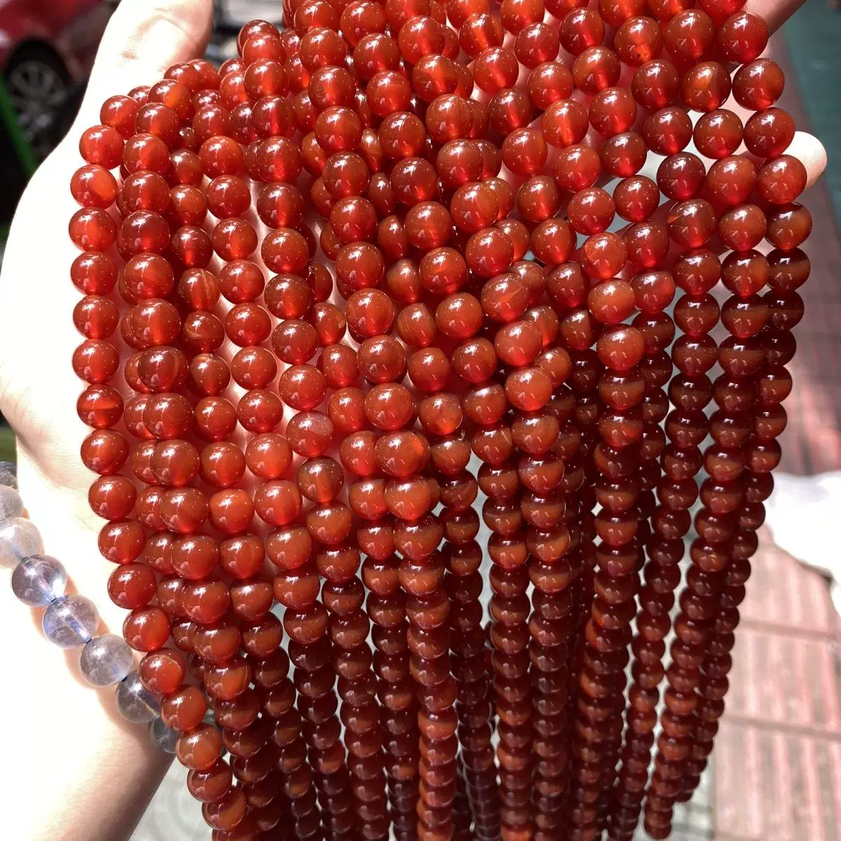 Organic onyx beads, DIY