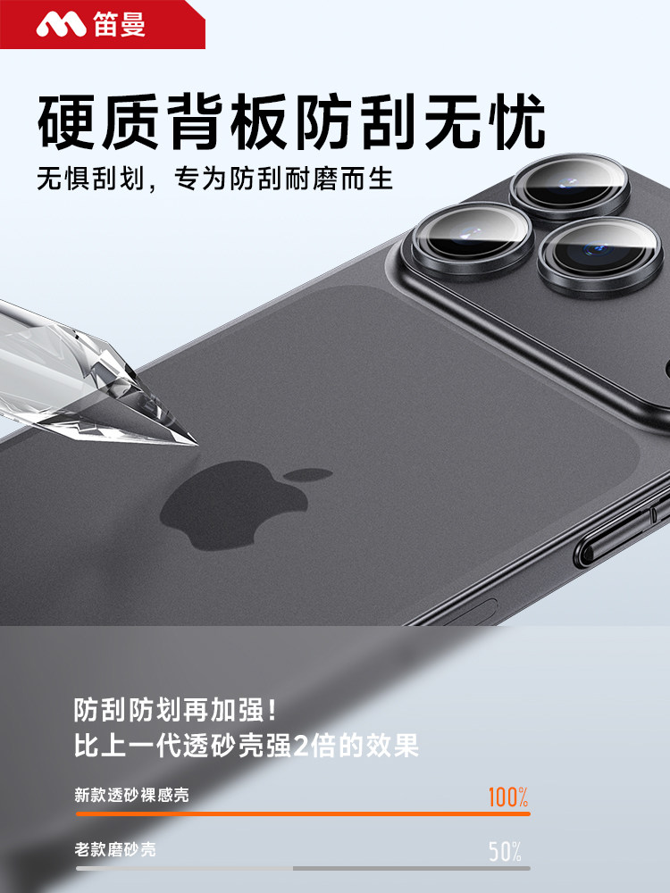 [Naked Phone Feel] Diman Case Suitable for Apple 17 Pro, Ultra-Thin Matte iPhone 17 Pro Max New Case, 16 Lens Full Coverage Anti-Drop, 17 Air Premium Feel, 15 Magnetic Protective Case