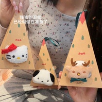 kt cat Christmas socks cartoon Christmas gift box coral velvet thickened socks womens autumn and winter floor socks birthday gift