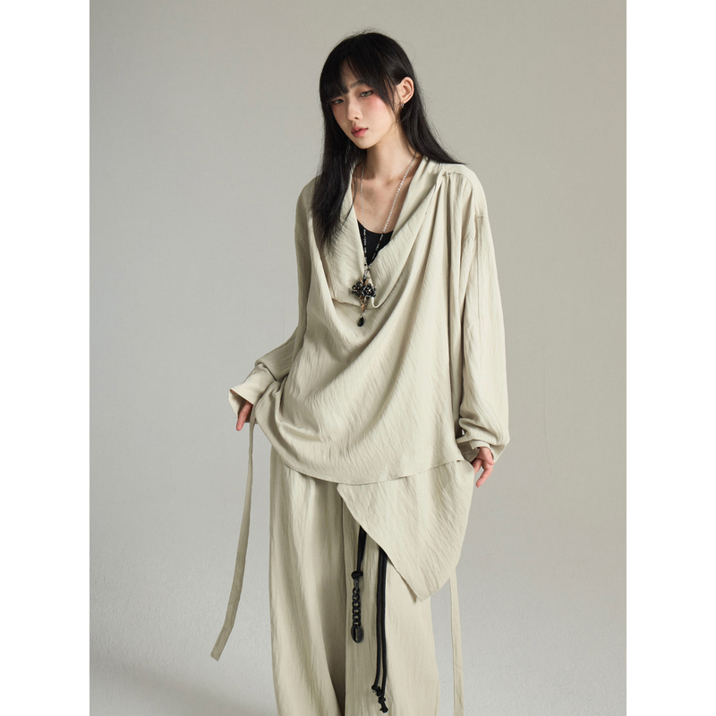Fg721 Original Design Shirt, Niche Minimalist Gender-Neutral Outfit, Spring New Casual Suit Fg721 Original Design Shirt, Niche Minimalist Gender-Neutral Outfit, Spring New Casual Suit