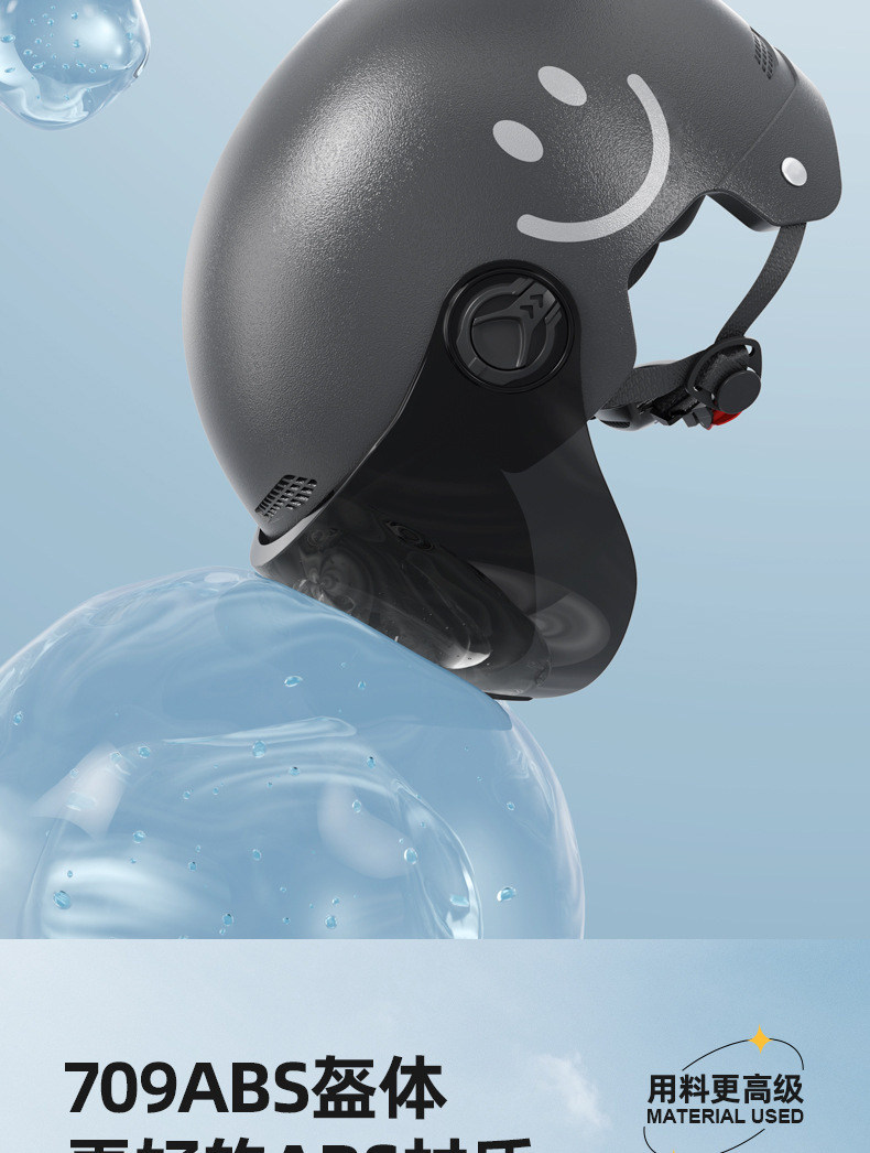 New National Standard C Certified Electric Motorcycle Helmet Unisex Battery Half Helmet Sun Protection Safety Helmet Universal for All Seasons