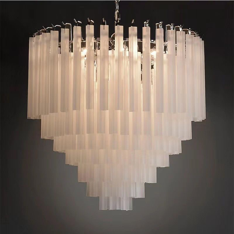French-Style Living Room Chandelier, Romantic and Light Luxury, Mid-Century Villa Crystal Dining Room Lamp, Retro Glass, Simple Modern Bedroom Lamp