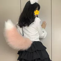 Розовый // белый кончик