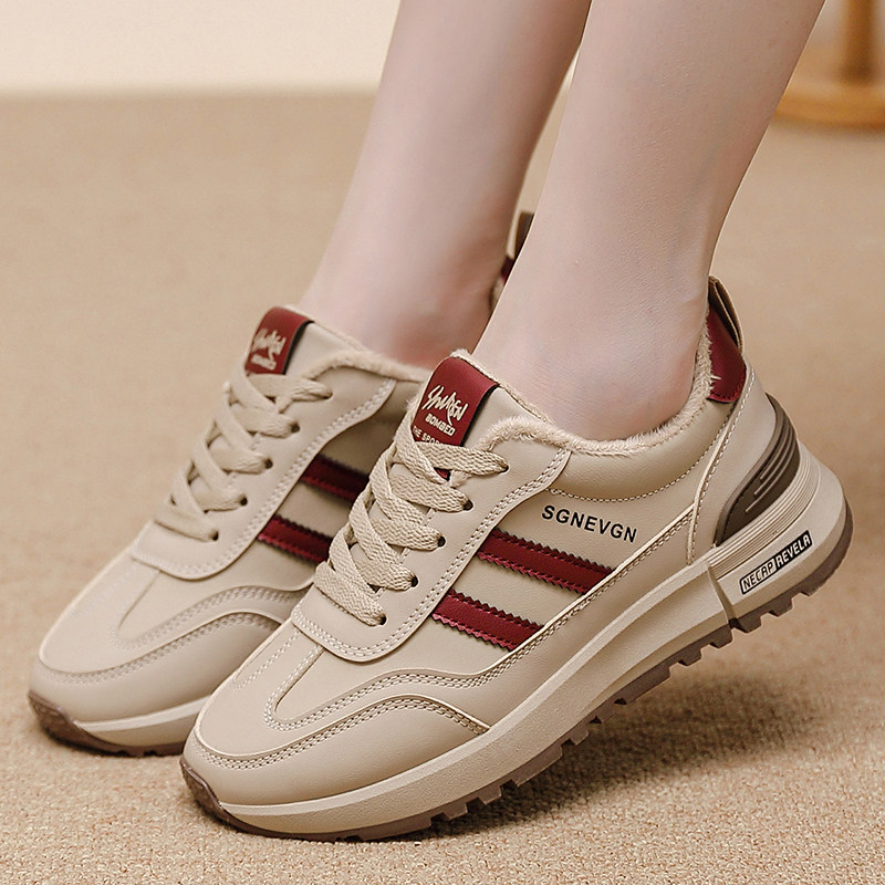soft sole Soft-Soled Sports Casual Shoes for Women 2025 New Autumn and Winter Hot-Selling Non-Slip Waterproof Fleece-Lined Warm Cotton Shoes