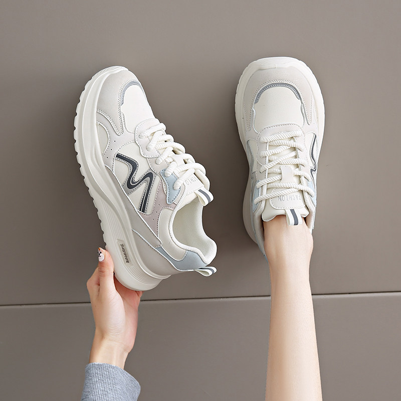 High-Quality Lightweight Soft-Soled Sneakers for Women, 2025 Spring New Versatile Dad Shoes, Casual Women's Shoes, White Shoes