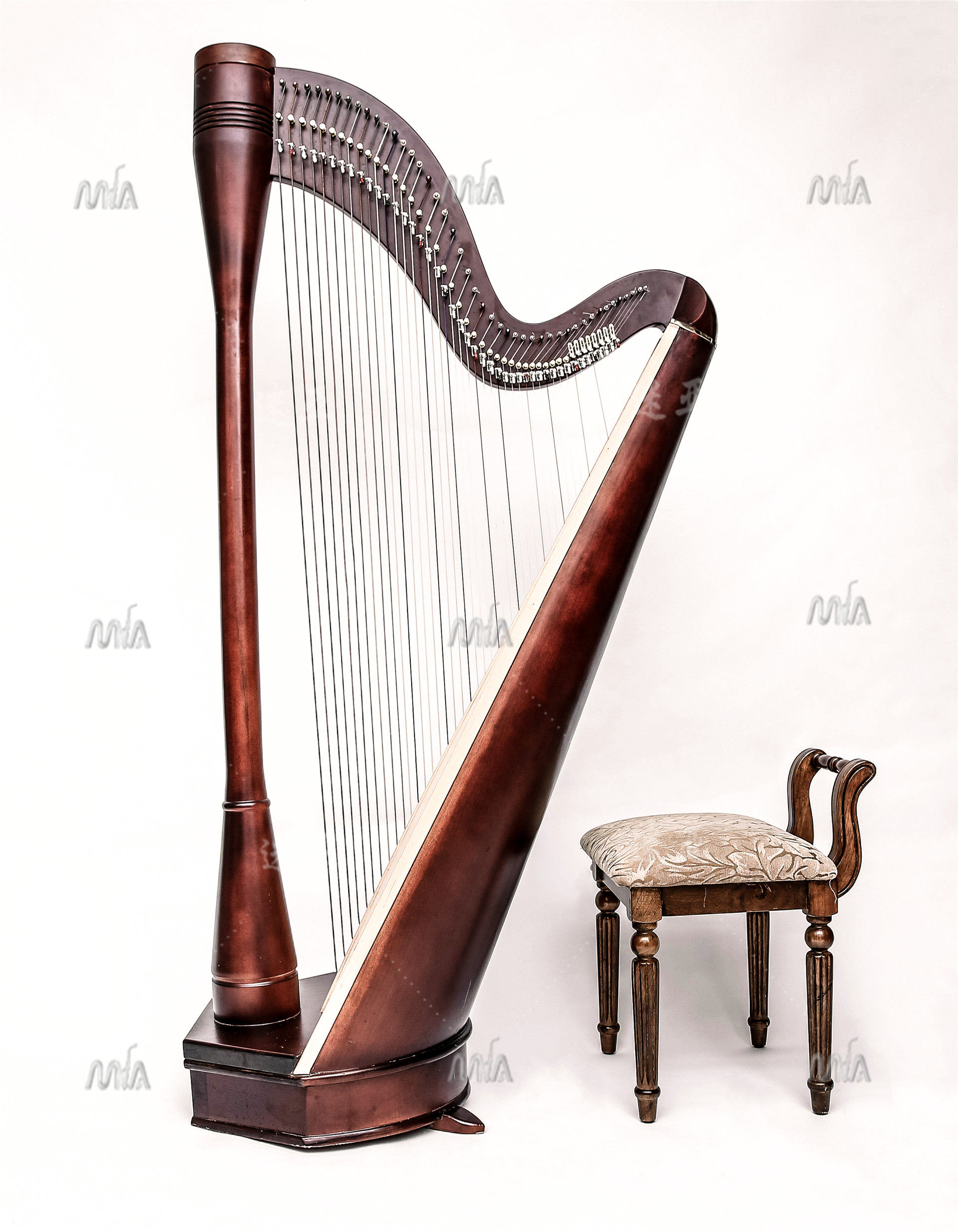 Shanghai Harp Rental Rental 40 String Large harpsichords Leasing elegant instrument Commercial performers Harp Leasing