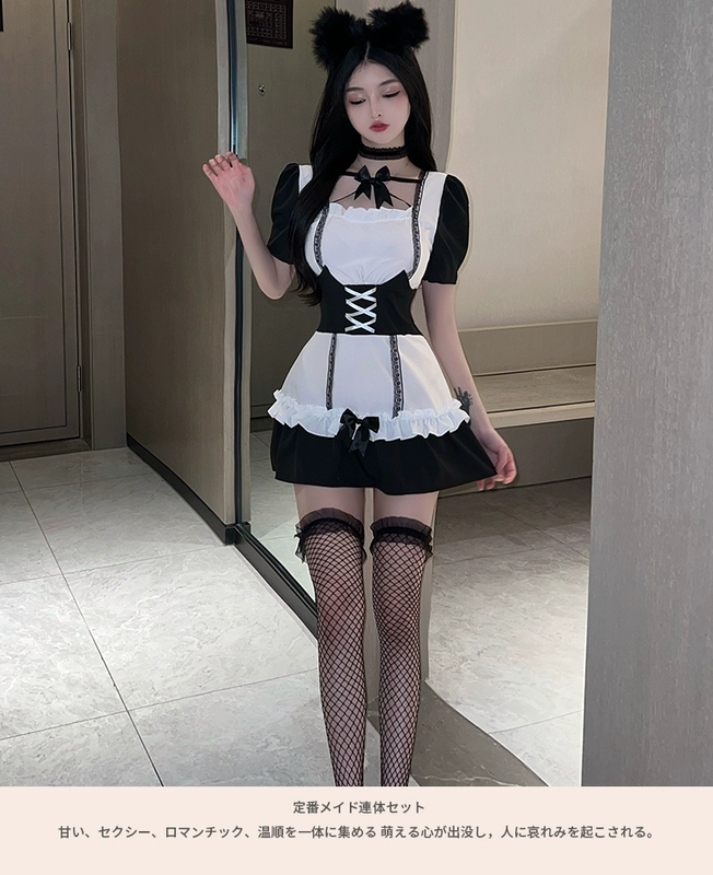 Gợi cảm giúp việc đồng phục phù hợp với tinh khiết ham muốn cosplay Nhật Bản dễ thương lolita loli công chúa trang phục