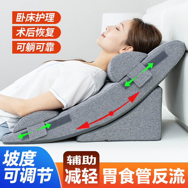 高齢者用背もたれ、半臥位授乳姿勢クッション、胃食道逆流症、胆汁傾斜マットレス、酸逆流防止枕、三角枕