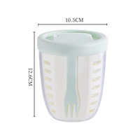 [Портативный] Жемчужно-белый + Зеленый крест, 600 мл