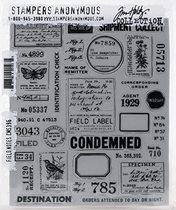 Stampers Anonymous 橡皮图章 Tim Holtz 文字 CMS396