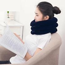 Upscale inflatable neck and neck folding pillow portable u type with neck pressurised support neck brace neck against pillows 3-layer of pillows
