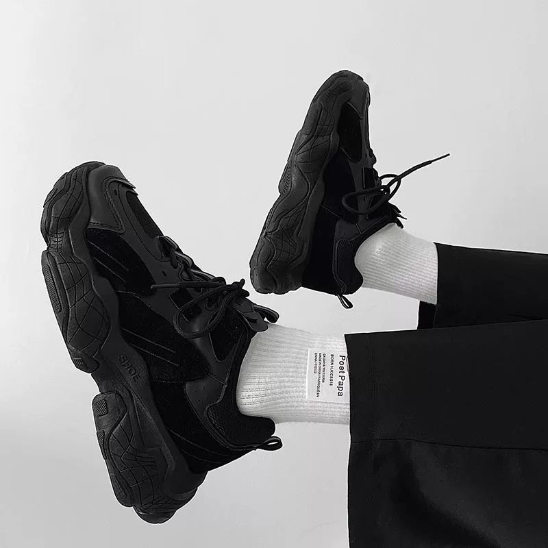 [Мужские зимние кроссовки 2022 chunky платформа шнуровка повседневная обувь]