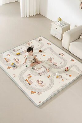 曼龙宝宝爬行垫婴儿防摔地垫加厚家用ixpe地垫儿童爬爬垫围栏一体