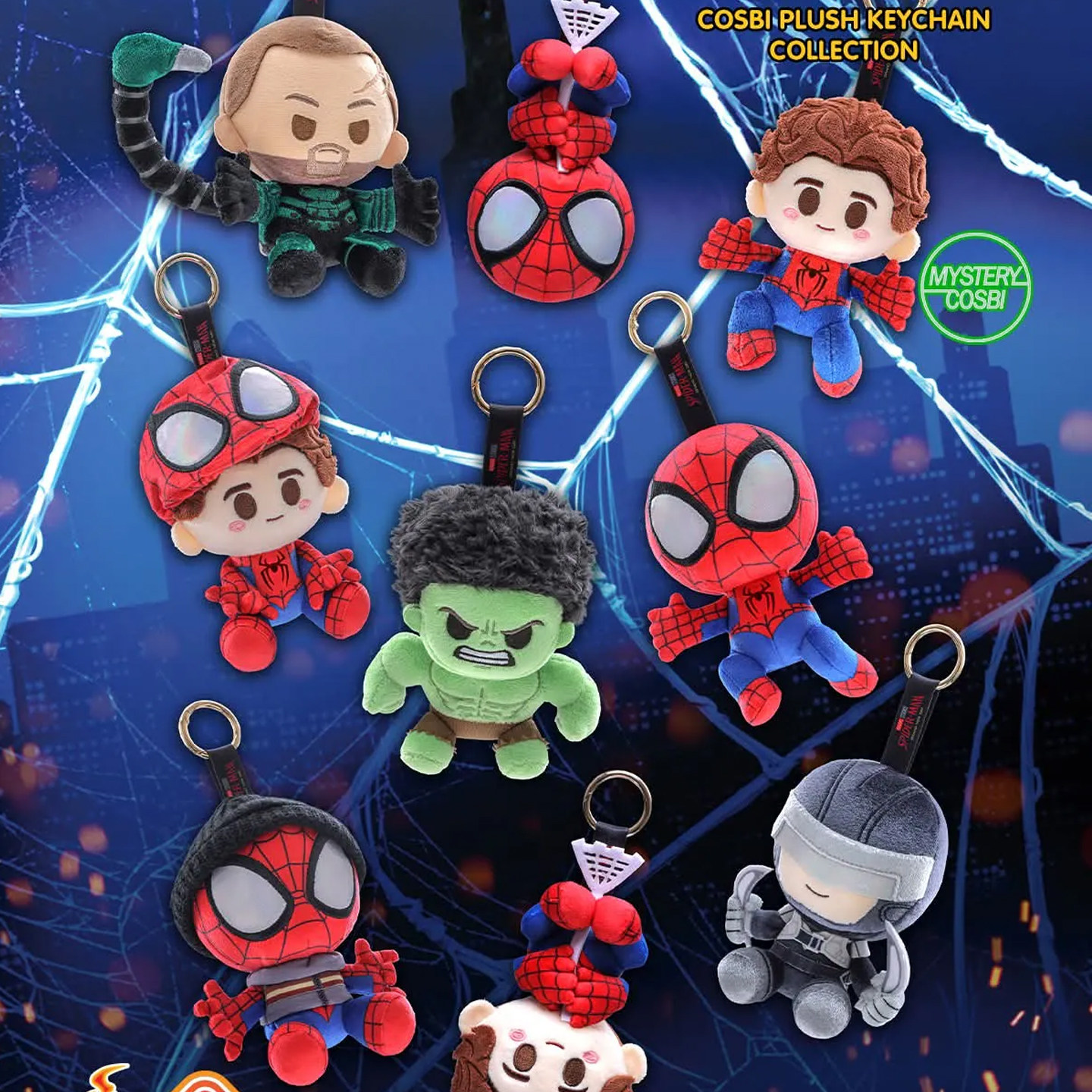 Hot Toys Spider-Man New Day Cosbi Plush Pendant Blind Box Anime Peripheral Doll Toy Gift