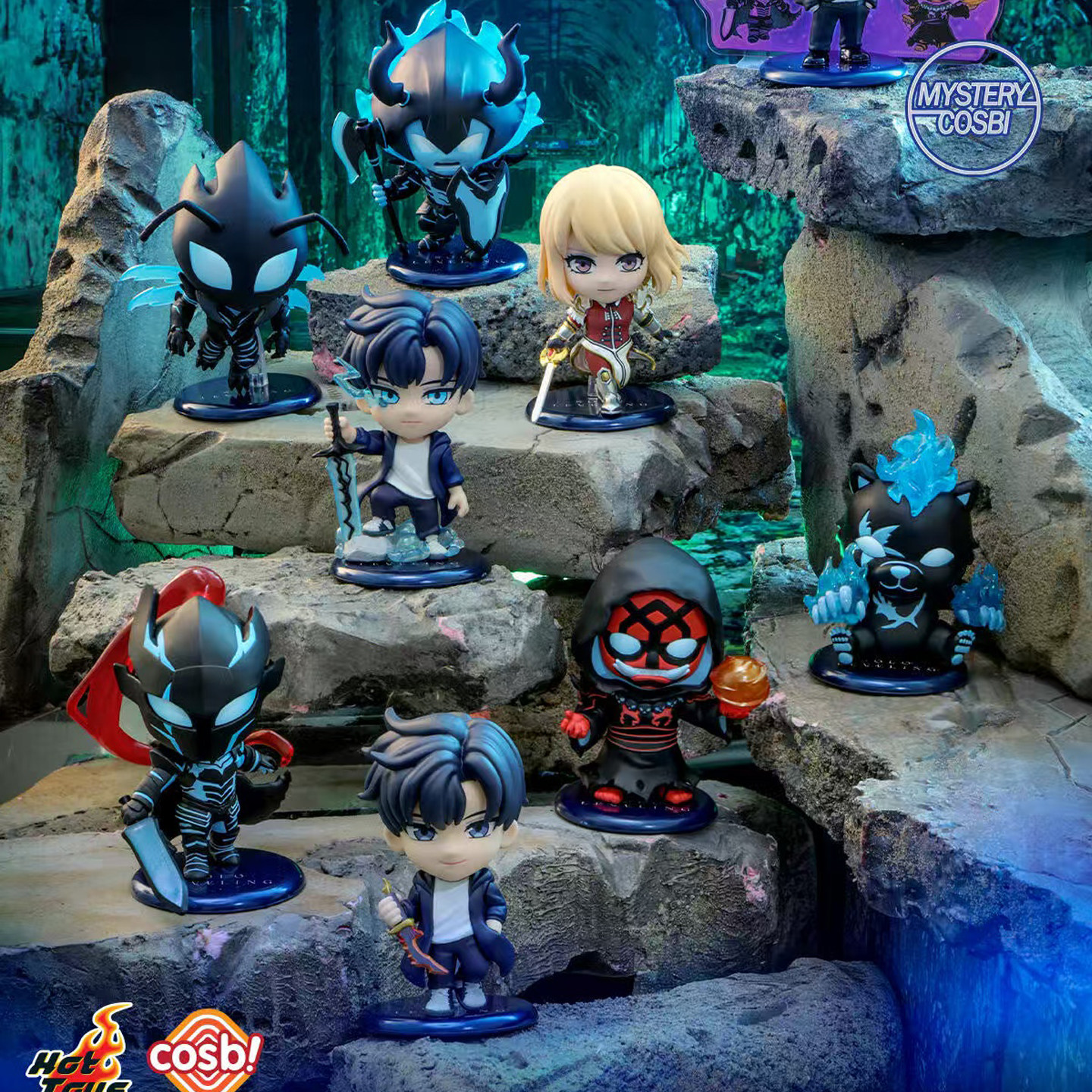 Hot Toys I Level up Alone Cosbi Mini Figure Blind Box Trendy Toy Desktop Decoration Gift