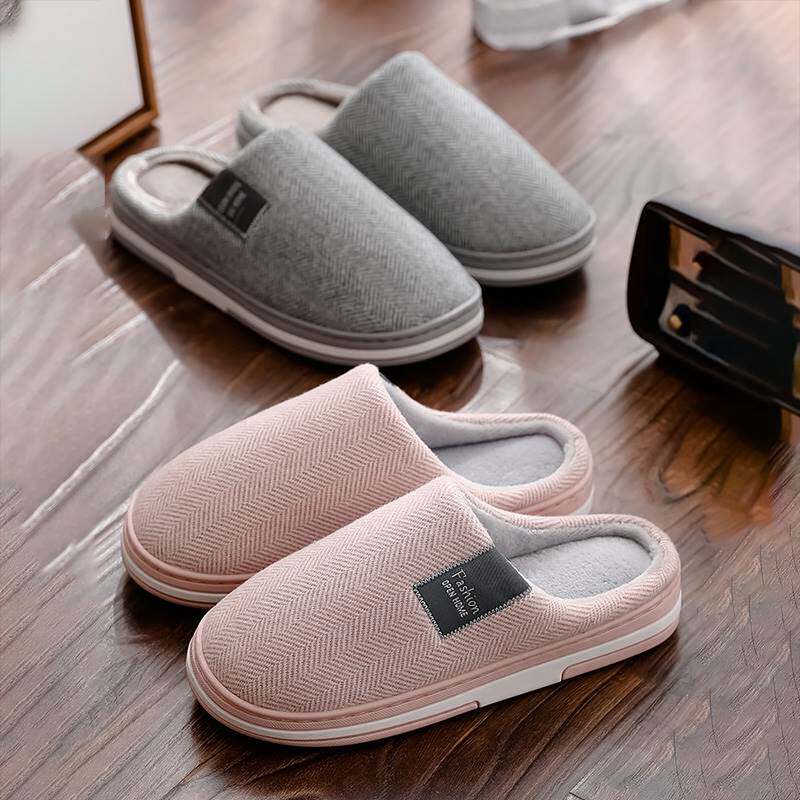 Winter cotton slippers men winter bag with plug room couples home household moon cotton shoes women's winter