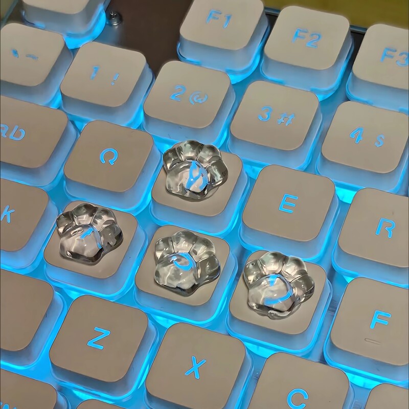 Nail Art Accessories for Gaming, Keyboard Stickers, Transparent Raised Button Stickers, DIY Height-Increasing Keyboard Stickers Nail Art Accessories for Gaming, Keyboard Stickers, Transparent Raised Button Stickers, DIY Height-Increasing Keyboard Stickers