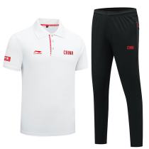 China Li Ning POLO Summer Sports Set Mens Dry Trousers Short Sleeve Sleeve Class Class