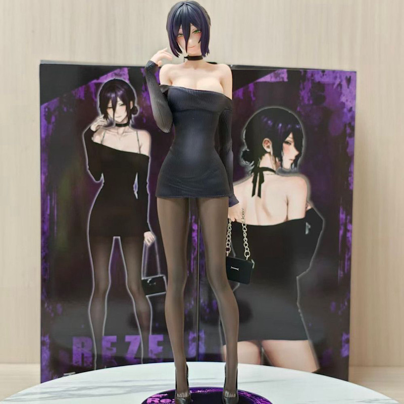 Eds Coffee Girl Figure Limited Edition Gk Anime Trendy Toy Model Statue Two-Dimensional Decoration Chainsaw Peripheral Trendy Toy