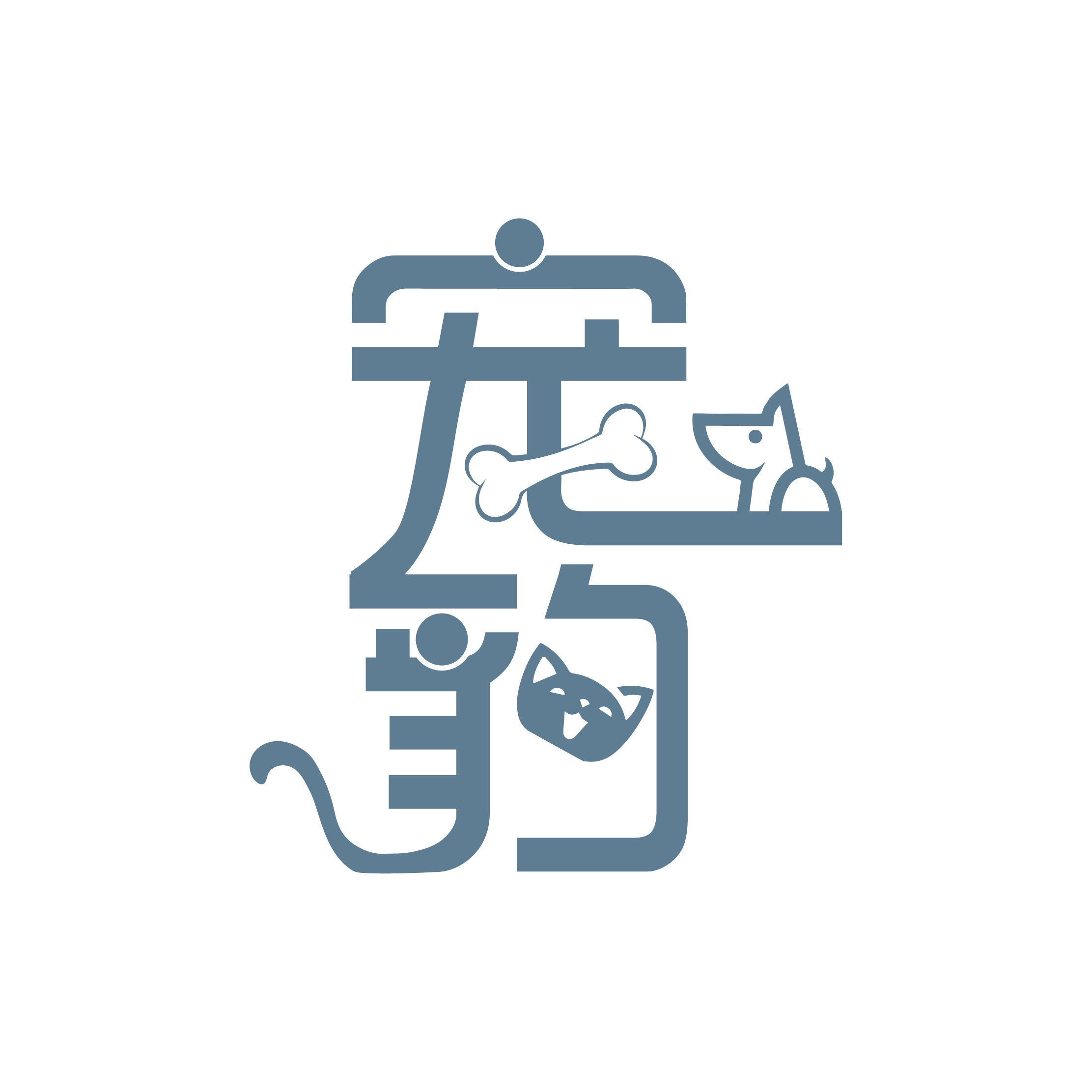 宠豹零食小店的LOGO