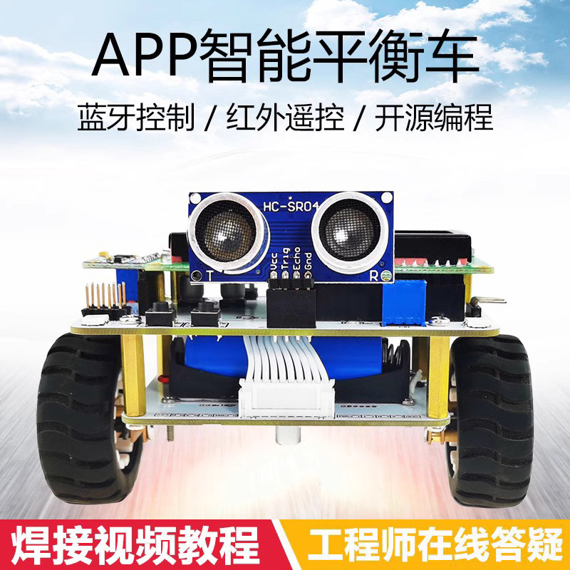 C51单片机两轮自平衡小车 自动化智能机器人组装 开源学习DIY套件