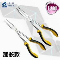 SECCO extended curved nose pliers plus lengthened needle nose pliers 11 inches lengthened needle nose pliers 11 inches lengthened curved nose pliers clamping pliers