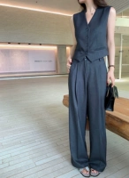 [Глубокие серые брюки] Высокопрокачанная ткацкая косой линии TR Запланированное 6 рабочих дней