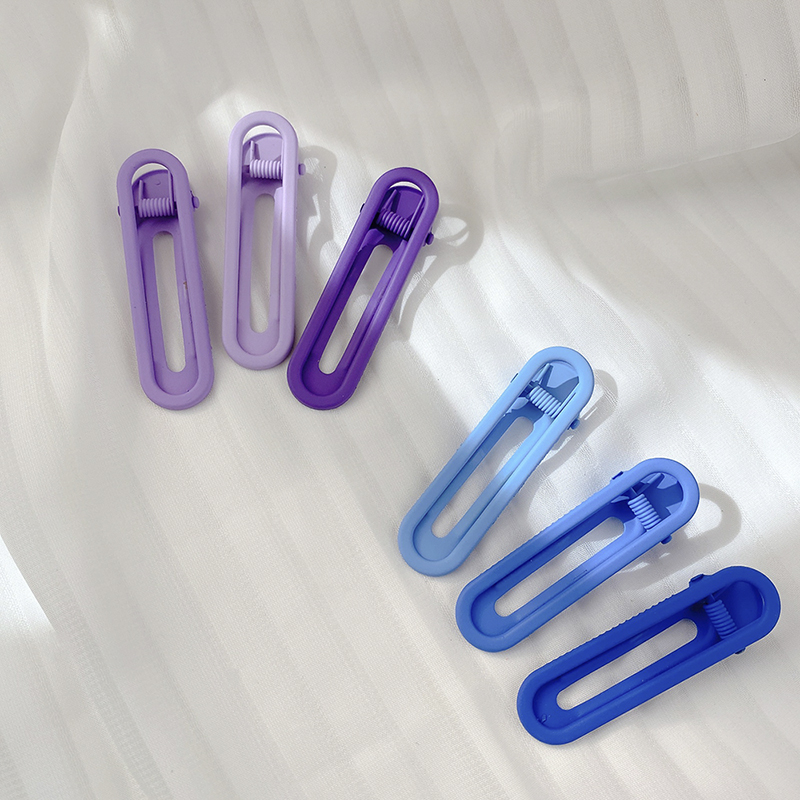 images 9:Candy-colored metal hairpin female scarless clip edges Summer shredded little hair card girl cute bangs