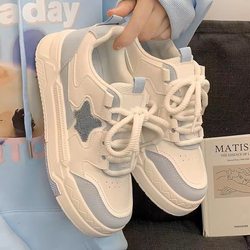 Girls' sneakers Low students Children's White Shoes 2024 Spring and Autumn New Women's Shoes Sports Leisure Mid -Big Children's shoes