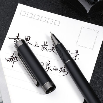 Adult Fountain Pen Calligraphy Art Pen for Men, High-End Student Handwriting Practice, High Aesthetic Value, Curved Tip, Hard Pen Writing, Metal Pen Body, Hand-Polished, Iridium Gold, Business Office Signature, Art Signature, Gift Box, Engraving