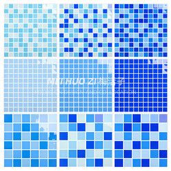 Meihuozi Crystal Glass Swimming Pool Mosaic Tiles Outdoor Pool Fish Pond Hot Spring Pool Bathroom Wall Tiles