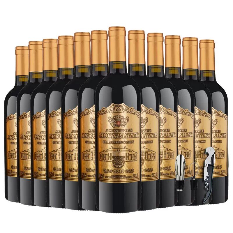 【买一箱送一箱】15度法国原酒进口红酒干红葡萄酒整箱6支装正品送礼礼盒装