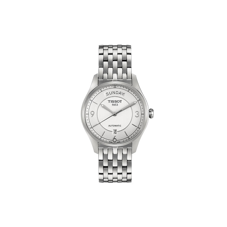 【联保两年】瑞士天梭TISSOT经典简约机械男士手表[机芯2834-6H-12H]T038.430.11.037.00