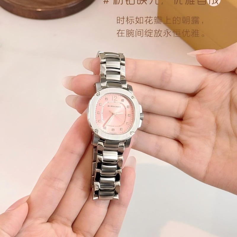 BURBERRY博柏利·粉色石英女士手表 BBY1805