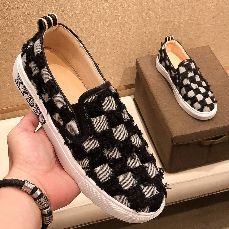 Kuqi Flagship Store Genuine Loafers for Men, British Style Casual Slip-On Shoes, Versatile Men's Shoes