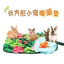 Amazon temu new rabbit guinea pig foraging mat to relieve emotions chinchilla rabbit square garden sniffing mat