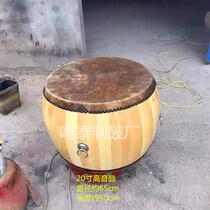 Factory direct sales 7 inches 8 inches 9 inches 10 inches 12 inches treble war drums hall drums gongs and drums yellow cowhide drums temple drums (set)
