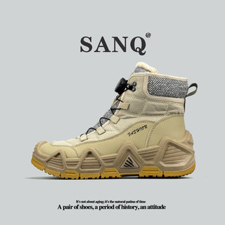 高端加拿大外贸雪地靴防水加绒大棉鞋冬季保暖抗寒高帮靴男工装靴