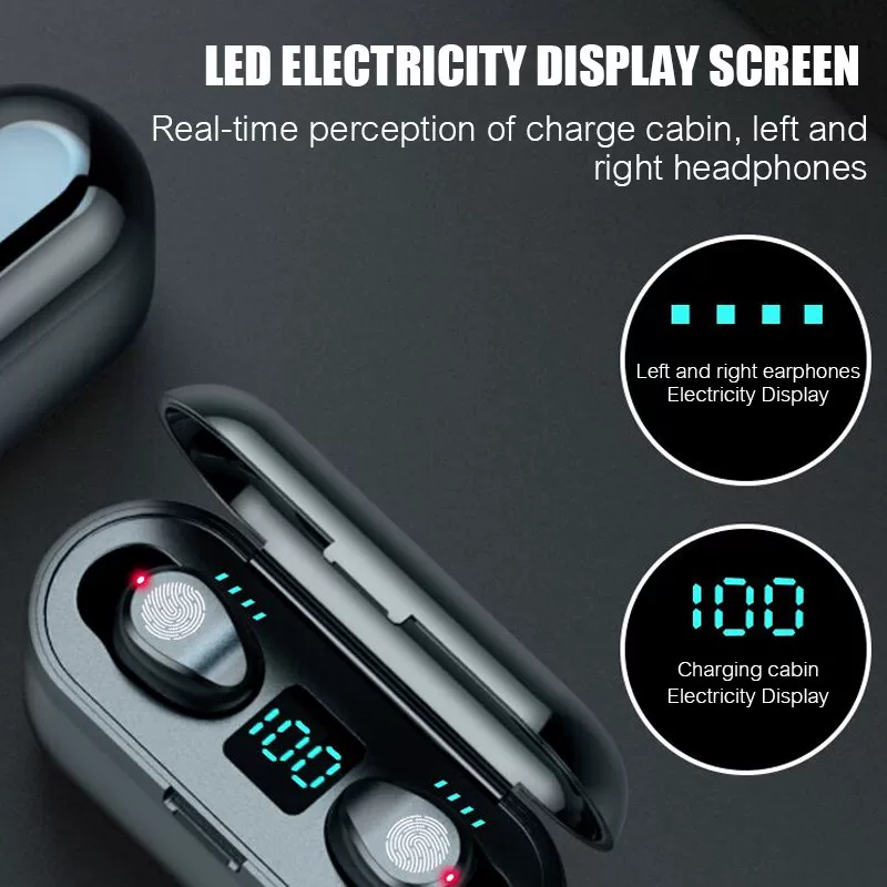 Bluetooth наушники PE MZ OX Wireless Earphone Bluetooth v5.0 F9 TW S