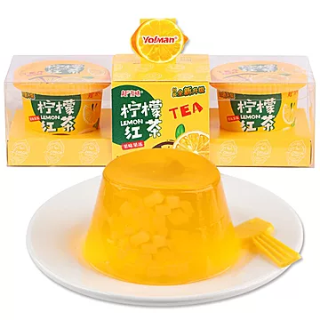 【超友味】柠檬红茶味果冻布丁3枚375g