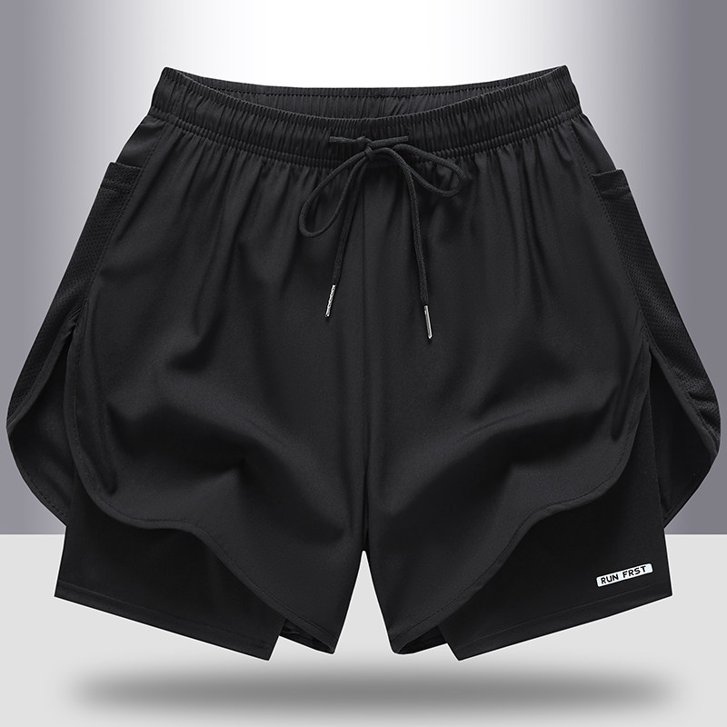 2025 новые стильные брюки с подкладкой из трех точек для мужчин и женщин, летние профессиональные шорты для марафона, спортивные быстросохнущие шорты для фитнеса