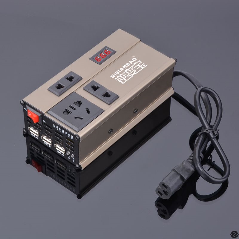 German Imported Electric Vehicle Inverter 48V60V72V Direct Current to 220V Alternating Current Socket Power Conversion German Imported Electric Vehicle Inverter 48V60V72V Direct Current to 220V Alternating Current Socket Power Conversion