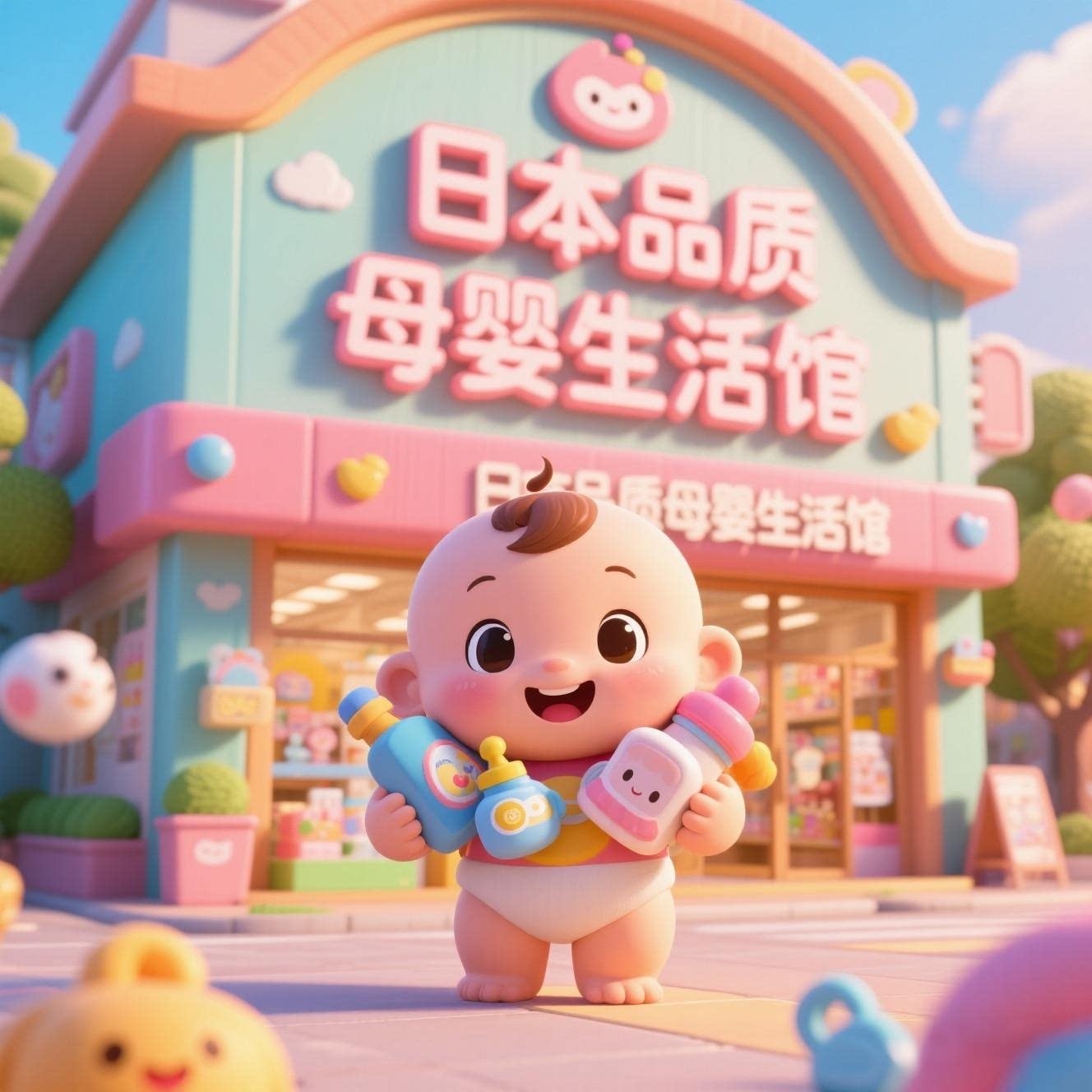 德国品质母婴生活馆的LOGO