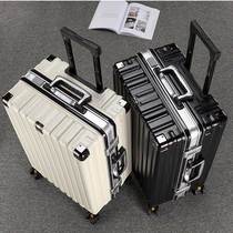 TAO suitcase large capacity aluminum frame suitcase men and women new student trolley case universal wheel password box boarding